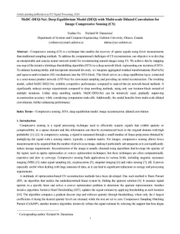 MsDC-DEQ-Net: Deep Equilibrium Model (DEQ) with Multi-scale Dilated
  Convolution for Image Compressive Sensing (CS)