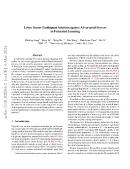 Lotto: Secure Participant Selection against Adversarial Servers in
  Federated Learning