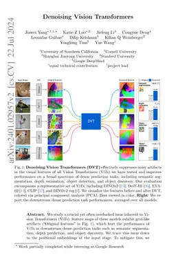 Denoising Vision Transformers