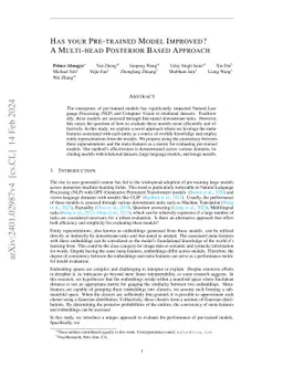 Has Your Pretrained Model Improved? A Multi-head Posterior Based
  Approach