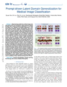 Prompt-driven Latent Domain Generalization for Medical Image
  Classification