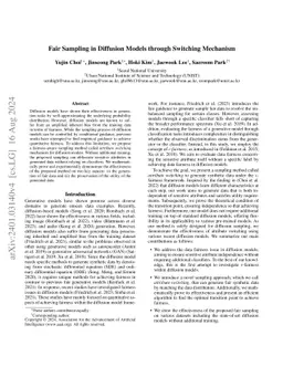 Fair Sampling in Diffusion Models through Switching Mechanism