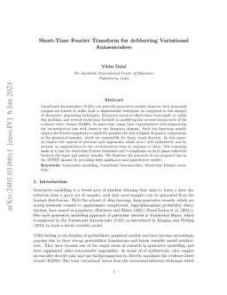 Short-Time Fourier Transform for deblurring Variational Autoencoders