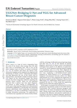 UGGNet: Bridging U-Net and VGG for Advanced Breast Cancer Diagnosis