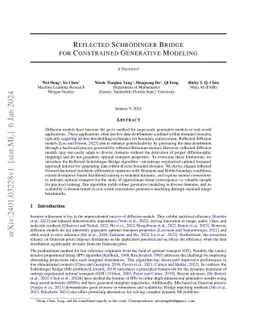 Reflected Schrödinger Bridge for Constrained Generative Modeling