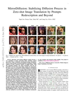 MirrorDiffusion: Stabilizing Diffusion Process in Zero-shot Image
  Translation by Prompts Redescription and Beyond