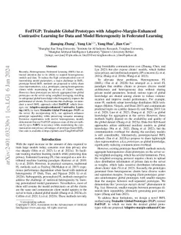 FedTGP: Trainable Global Prototypes with Adaptive-Margin-Enhanced
  Contrastive Learning for Data and Model Heterogeneity in Federated Learning