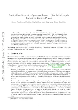Artificial Intelligence for Operations Research: Revolutionizing the
  Operations Research Process
