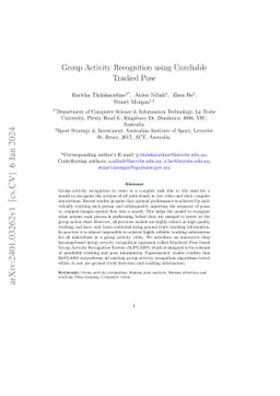 Group Activity Recognition using Unreliable Tracked Pose