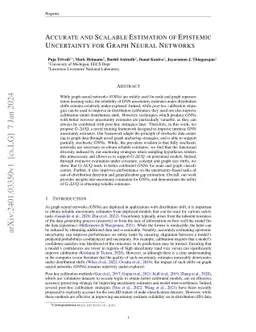 Accurate and Scalable Estimation of Epistemic Uncertainty for Graph
  Neural Networks
