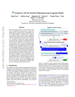 Grimoire is All You Need for Enhancing Large Language Models