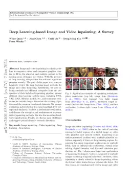 Deep Learning-based Image and Video Inpainting: A Survey