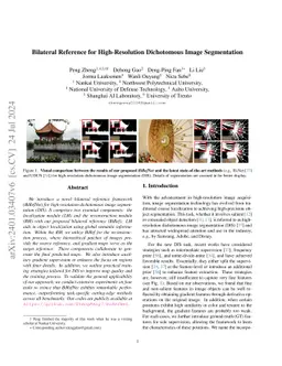 Bilateral Reference for High-Resolution Dichotomous Image Segmentation