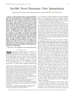 See360: Novel Panoramic View Interpolation