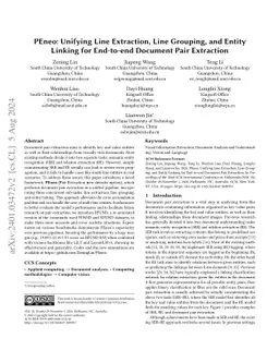 PEneo: Unifying Line Extraction, Line Grouping, and Entity Linking for
  End-to-end Document Pair Extraction