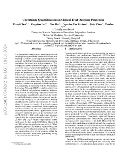 Uncertainty Quantification on Clinical Trial Outcome Prediction