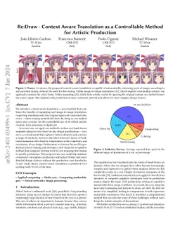 Re:Draw -- Context Aware Translation as a Controllable Method for
  Artistic Production