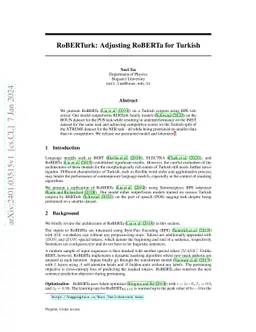 RoBERTurk: Adjusting RoBERTa for Turkish