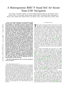 A Heterogeneous RISC-V based SoC for Secure Nano-UAV Navigation