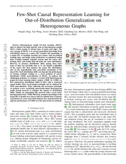 Few-Shot Causal Representation Learning for Out-of-Distribution
  Generalization on Heterogeneous Graphs