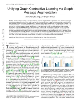 Unifying Graph Contrastive Learning via Graph Message Augmentation