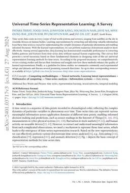 Universal Time-Series Representation Learning: A Survey