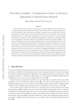 From Data to Insights: A Comprehensive Survey on Advanced Applications
  in Thyroid Cancer Research