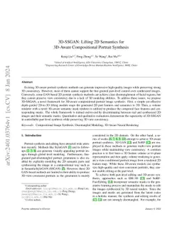 3D-SSGAN: Lifting 2D Semantics for 3D-Aware Compositional Portrait
  Synthesis