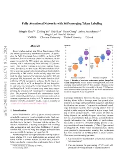 Fully Attentional Networks with Self-emerging Token Labeling