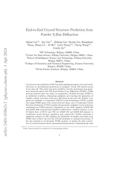 End-to-End Crystal Structure Prediction from Powder X-Ray Diffraction