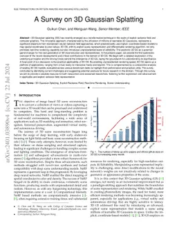 A Survey on 3D Gaussian Splatting