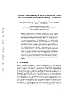 Attention-Guided Erasing: A Novel Augmentation Method for Enhancing
  Downstream Breast Density Classification