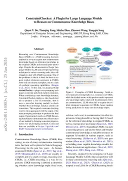 ConstraintChecker: A Plugin for Large Language Models to Reason on
  Commonsense Knowledge Bases