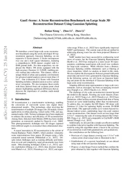 GauU-Scene: A Scene Reconstruction Benchmark on Large Scale 3D
  Reconstruction Dataset Using Gaussian Splatting