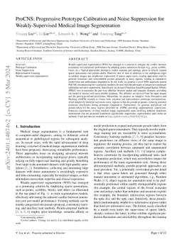 ProCNS: Progressive Prototype Calibration and Noise Suppression for
  Weakly-Supervised Medical Image Segmentation