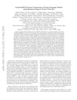 CompactifAI: Extreme Compression of Large Language Models using
  Quantum-Inspired Tensor Networks