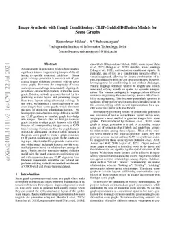 Image Synthesis with Graph Conditioning: CLIP-Guided Diffusion Models
  for Scene Graphs