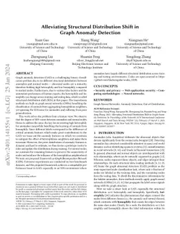 Alleviating Structural Distribution Shift in Graph Anomaly Detection