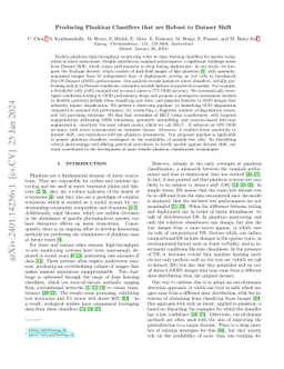 Producing Plankton Classifiers that are Robust to Dataset Shift