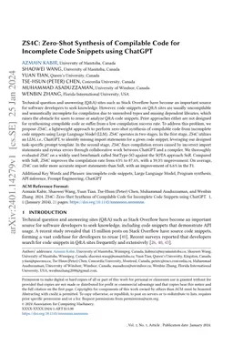 ZS4C: Zero-Shot Synthesis of Compilable Code for Incomplete Code
  Snippets using ChatGPT