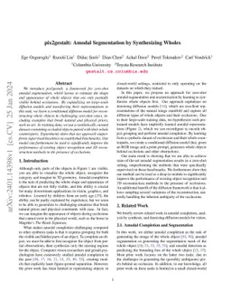 pix2gestalt: Amodal Segmentation by Synthesizing Wholes