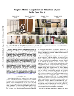 Adaptive Mobile Manipulation for Articulated Objects In the Open World