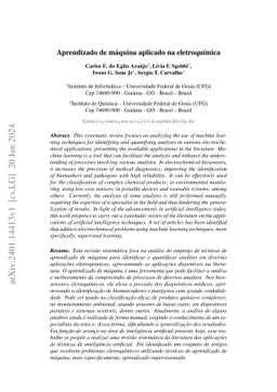 Aprendizado de máquina aplicado na eletroquímica