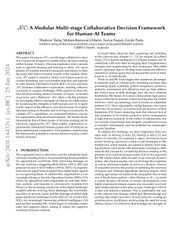 A2C: A Modular Multi-stage Collaborative Decision Framework for Human-AI
  Teams