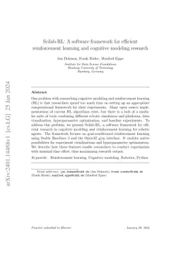Scilab-RL: A software framework for efficient reinforcement learning and
  cognitive modeling research