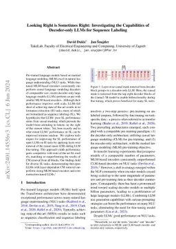 Looking Right is Sometimes Right: Investigating the Capabilities of
  Decoder-only LLMs for Sequence Labeling