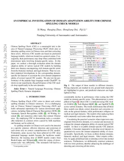 An Empirical Investigation of Domain Adaptation Ability for Chinese
  Spelling Check Models