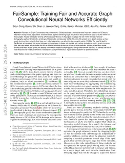 FairSample: Training Fair and Accurate Graph Convolutional Neural
  Networks Efficiently