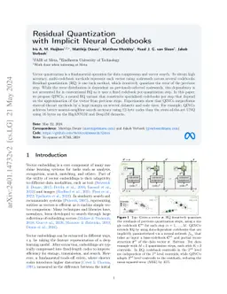 Residual Quantization with Implicit Neural Codebooks