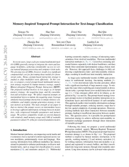 Memory-Inspired Temporal Prompt Interaction for Text-Image
  Classification